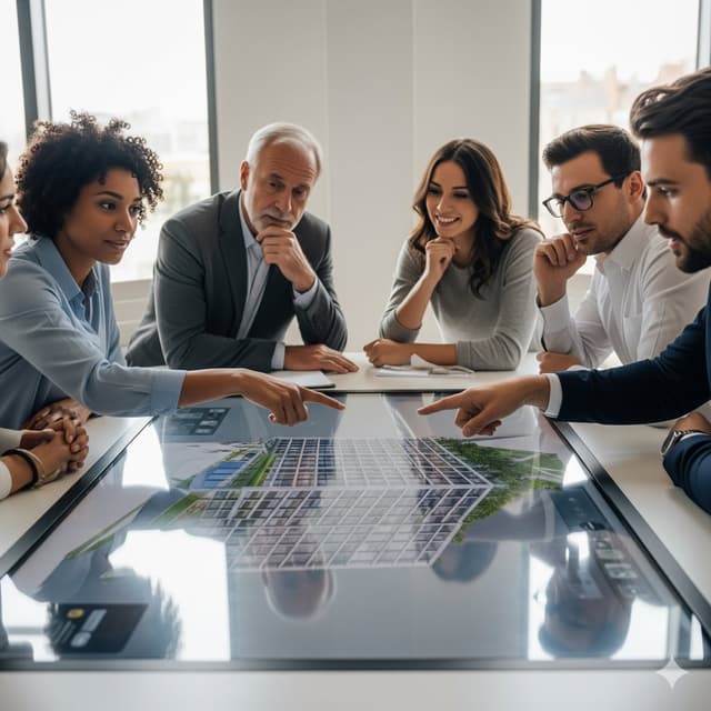 Clients interact with live digital twins during review meetings, replacing static renders with immersive experiences. 