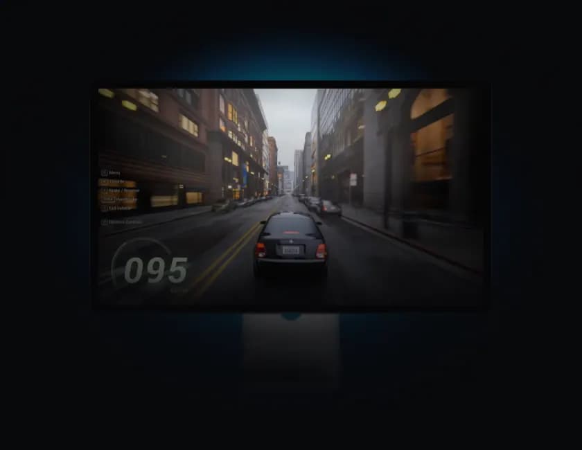 Custom branded Unreal Engine pixel streaming interface embedded within a modern web application using Eagle 3D Streaming frontend tools