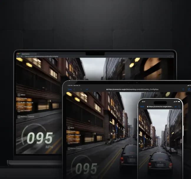 Responsive frontend layout components for embedding Unreal Engine pixel streaming experiences into custom websites and web applications