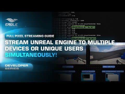 Learn Epic's Pixel Streaming: Shared Sessions & Unique Sessions via Matchmaker (UE 5.4)