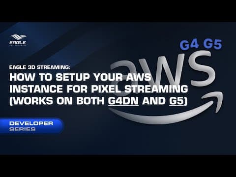 How to setup your AWS instance for pixel streaming (works on both g4dn and g5)