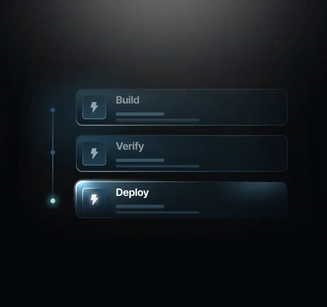 Deployment optimization dashboard highlighting faster uploads, automatic compression, and efficient build processing for Unreal Engine applications.